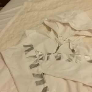 Put In An Offer - DKNY Sport White Zipper Hoodie